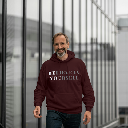 Believe In Yourself Printed Hooded T-Shirt