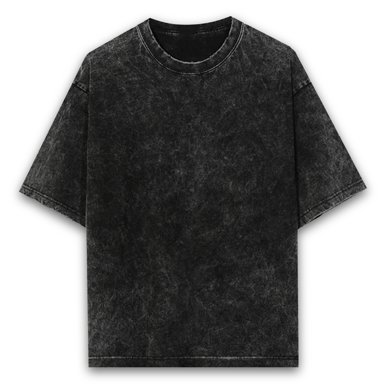 Taurus Monk Acid Washed Oversized T-Shirt in Black – relaxed streetwear fit