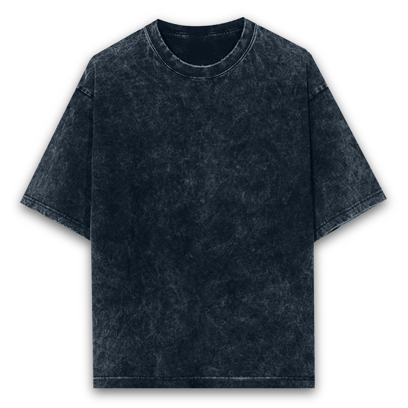 Taurus Monk Acid Washed Oversized T-Shirt in Navy Blue – unisex oversized tee